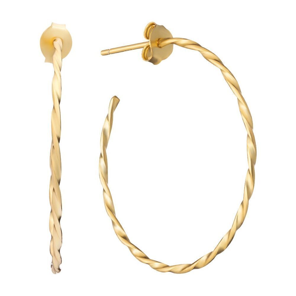 Delicate Twist Hoop Earrings